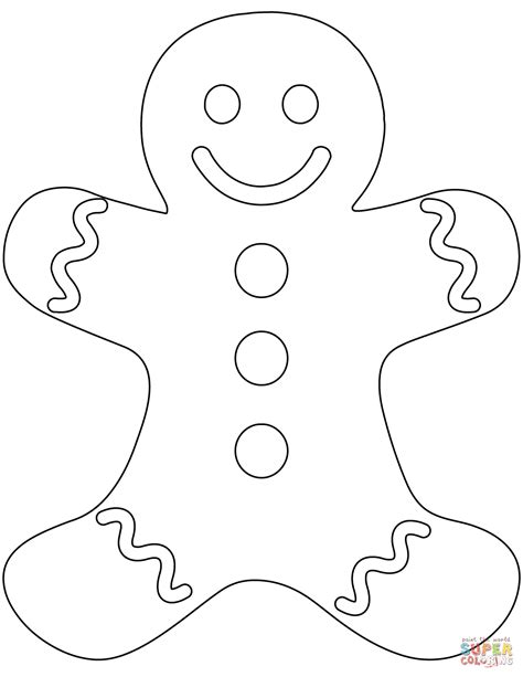 Printable Gingerbread Man Outline